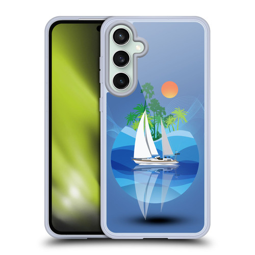 Dave Loblaw Contemporary Art Tropical Waters Soft Gel Case for Samsung Galaxy S23 FE 5G