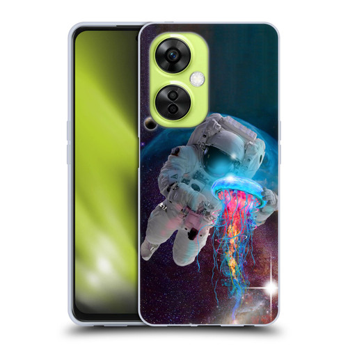 Dave Loblaw Jellyfish Astronaut And Jellyfish Soft Gel Case for OnePlus Nord CE 3 Lite 5G