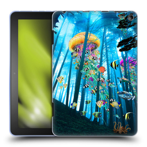 Dave Loblaw Jellyfish Electric Jellyfish In A Mist Soft Gel Case for Amazon Fire HD 8/Fire HD 8 Plus 2020