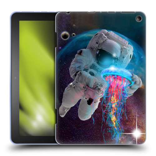 Dave Loblaw Jellyfish Astronaut And Jellyfish Soft Gel Case for Amazon Fire HD 8/Fire HD 8 Plus 2020