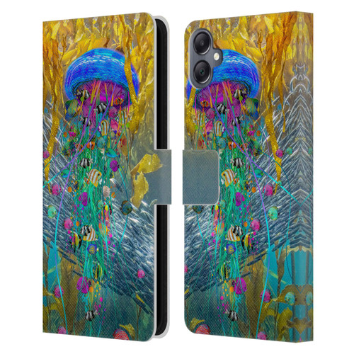 Dave Loblaw Jellyfish Jellyfish Kelp Field Leather Book Wallet Case Cover For Samsung Galaxy A05
