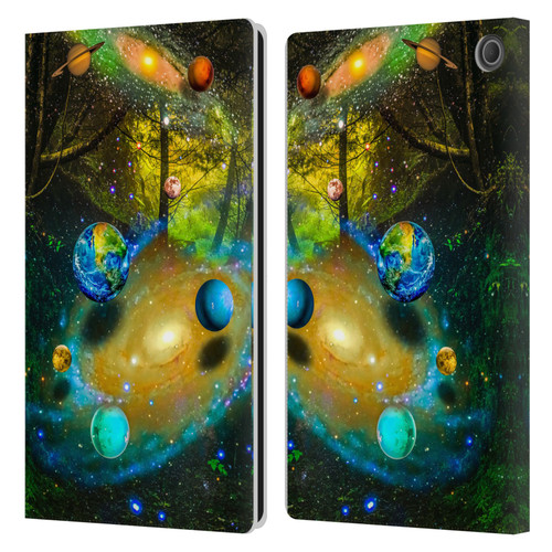 Dave Loblaw Sci-Fi And Surreal Universal Forest Leather Book Wallet Case Cover For Amazon Fire Max 11 2023