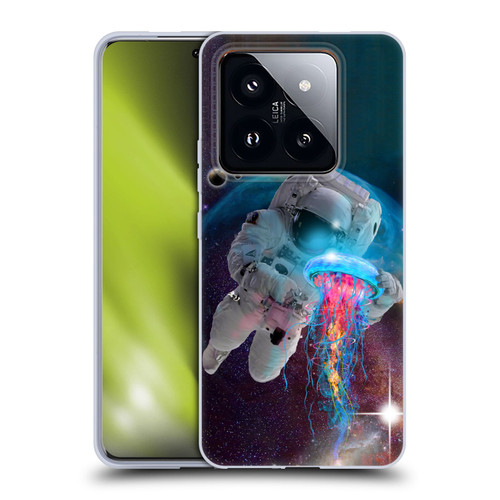 Dave Loblaw Jellyfish Astronaut And Jellyfish Soft Gel Case for Xiaomi 14 Pro