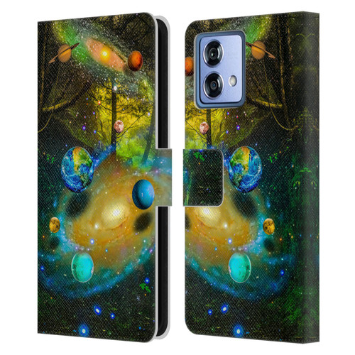 Dave Loblaw Sci-Fi And Surreal Universal Forest Leather Book Wallet Case Cover For Motorola Moto G84 5G