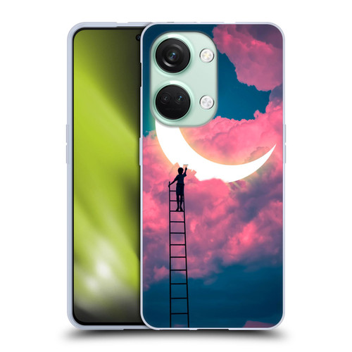 Dave Loblaw Sci-Fi And Surreal Boy Painting Moon Clouds Soft Gel Case for OnePlus Nord 3 5G