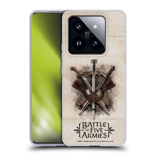 The Hobbit The Battle of the Five Armies Graphics Battle Swords Soft Gel Case for Xiaomi 14 Pro
