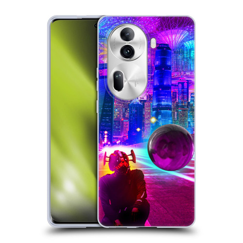 Dave Loblaw Sci-Fi And Surreal Synthwave Street Soft Gel Case for OPPO Reno11 Pro