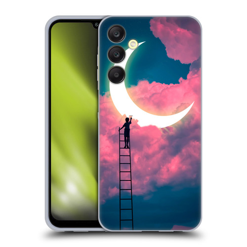 Dave Loblaw Sci-Fi And Surreal Boy Painting Moon Clouds Soft Gel Case for Samsung Galaxy A25 5G