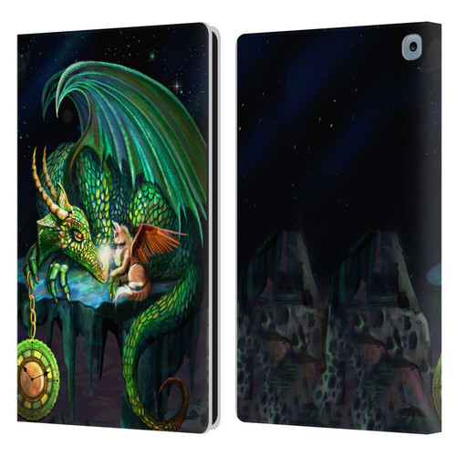 Rose Khan Dragons Green Time Leather Book Wallet Case Cover For Amazon Fire HD 10 / Plus 2021