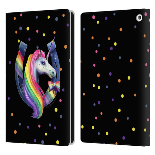 Rose Khan Unicorn Horseshoe Rainbow Leather Book Wallet Case Cover For Amazon Fire HD 8/Fire HD 8 Plus 2020