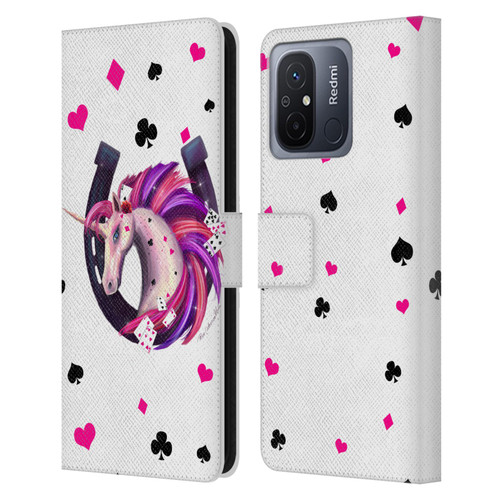 Rose Khan Unicorn Horseshoe Pink And Purple Leather Book Wallet Case Cover For Xiaomi Redmi 12C