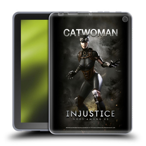 Injustice Gods Among Us Characters Catwoman Soft Gel Case for Amazon Fire HD 8/Fire HD 8 Plus 2020