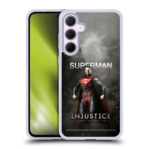 Injustice Gods Among Us Characters Superman Soft Gel Case for Samsung Galaxy A35 5G
