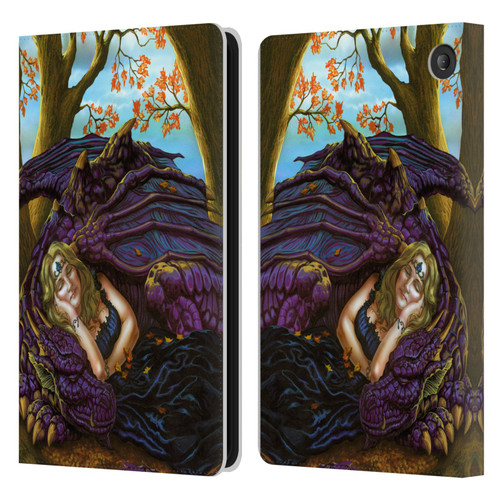 Ed Beard Jr Dragon Friendship Escape To The Land Of Nod Leather Book Wallet Case Cover For Amazon Fire 7 2022