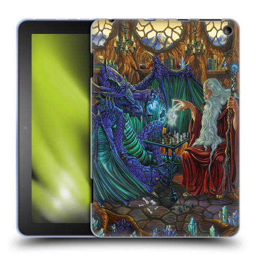 Ed Beard Jr Dragon Friendship Wizard & Dragon Soft Gel Case for Amazon Fire HD 8/Fire HD 8 Plus 2020