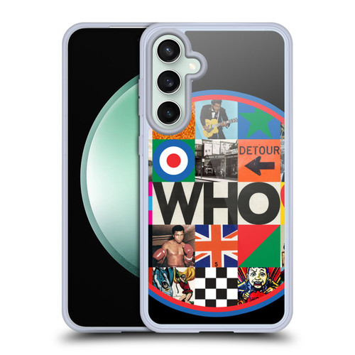 The Who 2019 Album Collage Circle Soft Gel Case for Samsung Galaxy S23 FE 5G