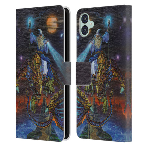 Ed Beard Jr Dragon Friendship Twilight Tempest Leather Book Wallet Case Cover For Samsung Galaxy M04 5G / A04e