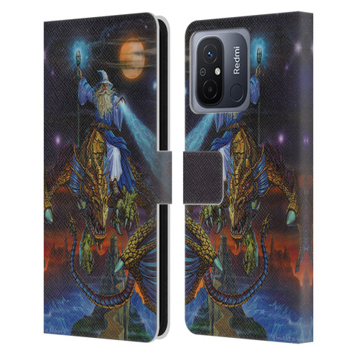 Ed Beard Jr Dragon Friendship Twilight Tempest Leather Book Wallet Case Cover For Xiaomi Redmi 12C