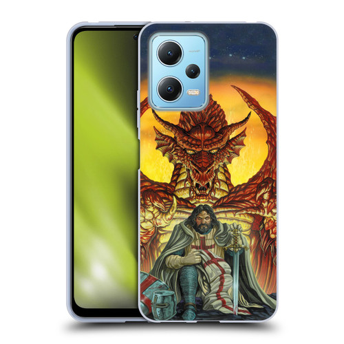 Ed Beard Jr Dragon Friendship Knight Templar Soft Gel Case for Xiaomi Redmi Note 12 5G