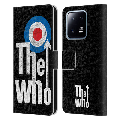 The Who Band Art Classic Target Logo Leather Book Wallet Case Cover For Xiaomi 13 Pro 5G
