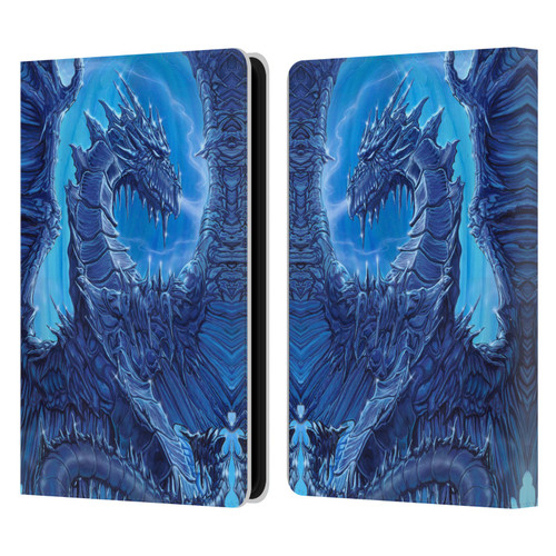 Ed Beard Jr Dragons Glacier Leather Book Wallet Case Cover For Amazon Kindle Paperwhite 5 (2021)