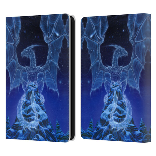 Ed Beard Jr Dragons Winter Spirit Leather Book Wallet Case Cover For Amazon Kindle Paperwhite 5 (2021)
