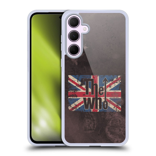 The Who Band Art Union Jack Distressed Look Soft Gel Case for Samsung Galaxy A35 5G