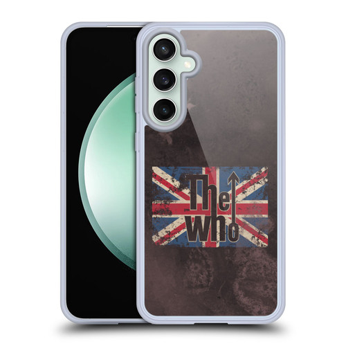 The Who Band Art Union Jack Distressed Look Soft Gel Case for Samsung Galaxy S23 FE 5G