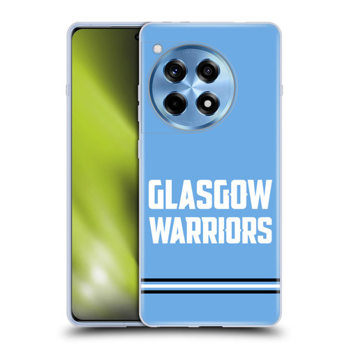 Glasgow Warriors Logo Text Type Blue Soft Gel Case for OnePlus 12R