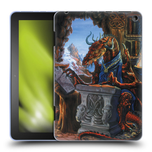 Ed Beard Jr Dragons Ancient Scholar Soft Gel Case for Amazon Fire HD 8/Fire HD 8 Plus 2020
