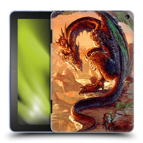 Ed Beard Jr Dragons Bravery Misplaced Soft Gel Case for Amazon Fire HD 8/Fire HD 8 Plus 2020