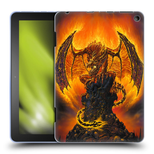 Ed Beard Jr Dragons Harbinger Of Fire Soft Gel Case for Amazon Fire HD 8/Fire HD 8 Plus 2020