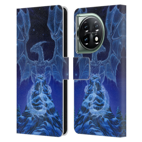 Ed Beard Jr Dragons Winter Spirit Leather Book Wallet Case Cover For OnePlus 11 5G