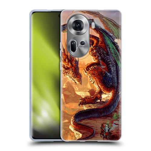 Ed Beard Jr Dragons Bravery Misplaced Soft Gel Case for OPPO Reno11