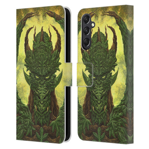 Ed Beard Jr Dragons Green Guardian Greenman Leather Book Wallet Case Cover For Samsung Galaxy A24 4G / M34 5G