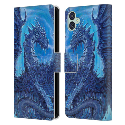 Ed Beard Jr Dragons Glacier Leather Book Wallet Case Cover For Samsung Galaxy M04 5G / A04e