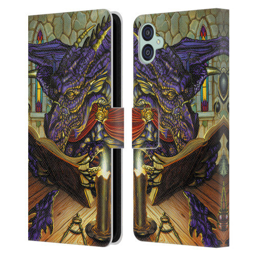 Ed Beard Jr Dragons A Good Book Leather Book Wallet Case Cover For Samsung Galaxy M04 5G / A04e