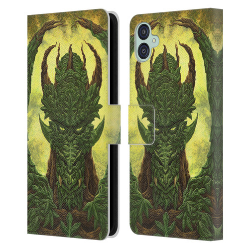 Ed Beard Jr Dragons Green Guardian Greenman Leather Book Wallet Case Cover For Samsung Galaxy M04 5G / A04e