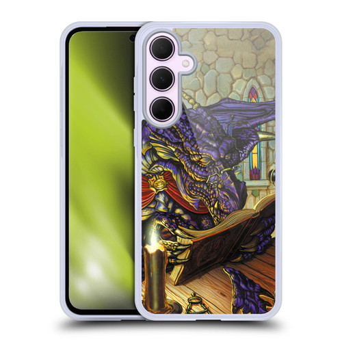 Ed Beard Jr Dragons A Good Book Soft Gel Case for Samsung Galaxy A35 5G
