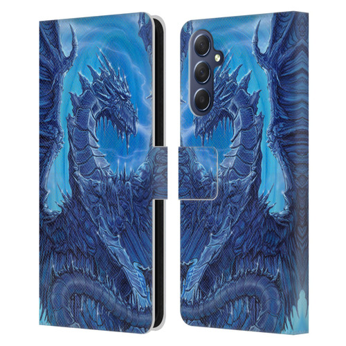 Ed Beard Jr Dragons Glacier Leather Book Wallet Case Cover For Samsung Galaxy M54 5G