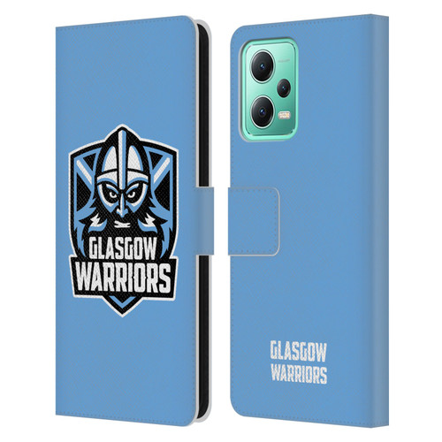 Glasgow Warriors Logo Plain Blue Leather Book Wallet Case Cover For Xiaomi Redmi Note 12 5G