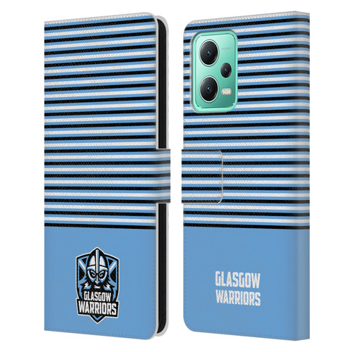 Glasgow Warriors Logo Stripes Blue 2 Leather Book Wallet Case Cover For Xiaomi Redmi Note 12 5G