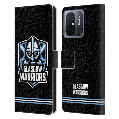 Glasgow Warriors Logo Stripes Black Leather Book Wallet Case Cover For Xiaomi Redmi 12C