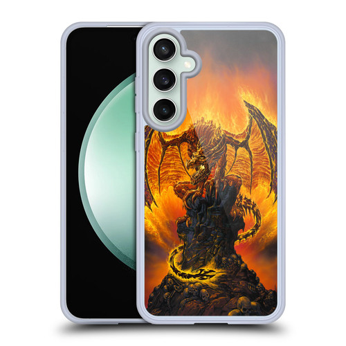 Ed Beard Jr Dragons Harbinger Of Fire Soft Gel Case for Samsung Galaxy S23 FE 5G