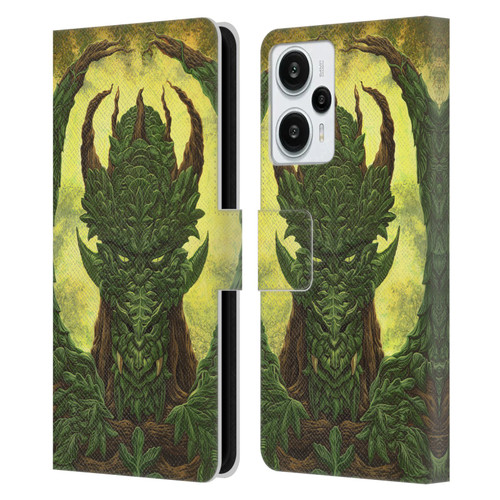 Ed Beard Jr Dragons Green Guardian Greenman Leather Book Wallet Case Cover For Xiaomi Redmi Note 12T