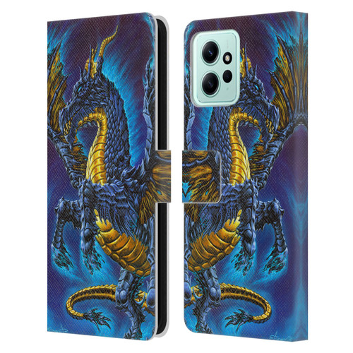 Ed Beard Jr Dragons Mare Leather Book Wallet Case Cover For Xiaomi Redmi 12