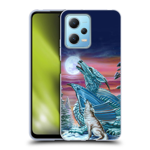 Ed Beard Jr Dragons Moon Song Wolf Moon Soft Gel Case for Xiaomi Redmi Note 12 5G