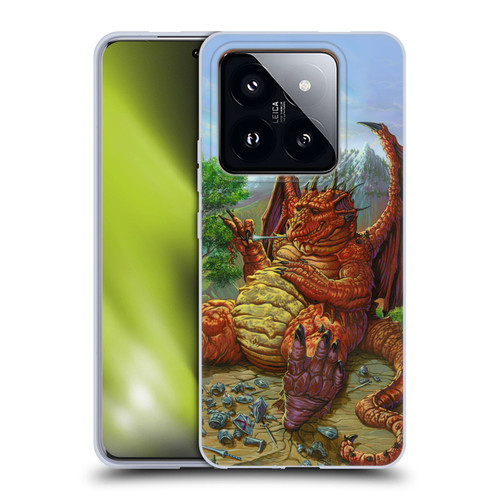 Ed Beard Jr Dragons Lunch With A Toothpick Soft Gel Case for Xiaomi 14 Pro