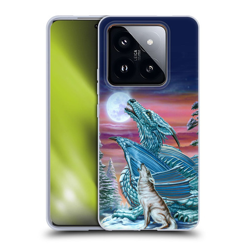 Ed Beard Jr Dragons Moon Song Wolf Moon Soft Gel Case for Xiaomi 14 Pro