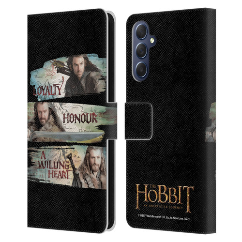 The Hobbit An Unexpected Journey Key Art Loyalty And Honour Leather Book Wallet Case Cover For Samsung Galaxy M54 5G